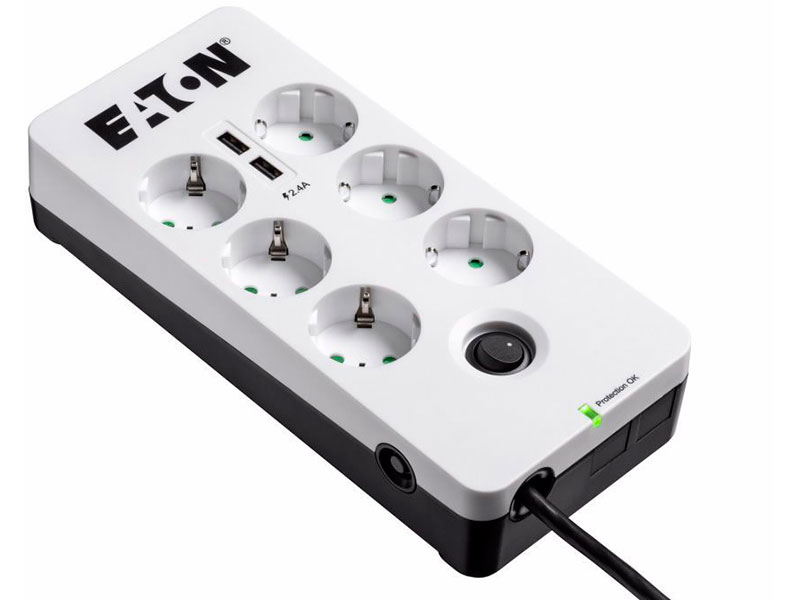 фото Сетевой фильтр eaton protection box 6 6 sockets 1.8m pb6ud