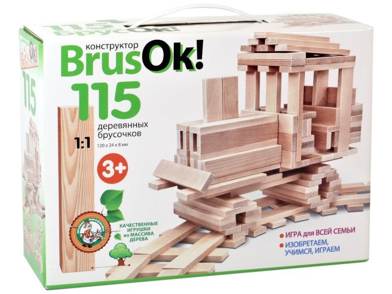 

Конструктор Десятое Королевство BrusOк! 115 элементов 02947, BrusOк!