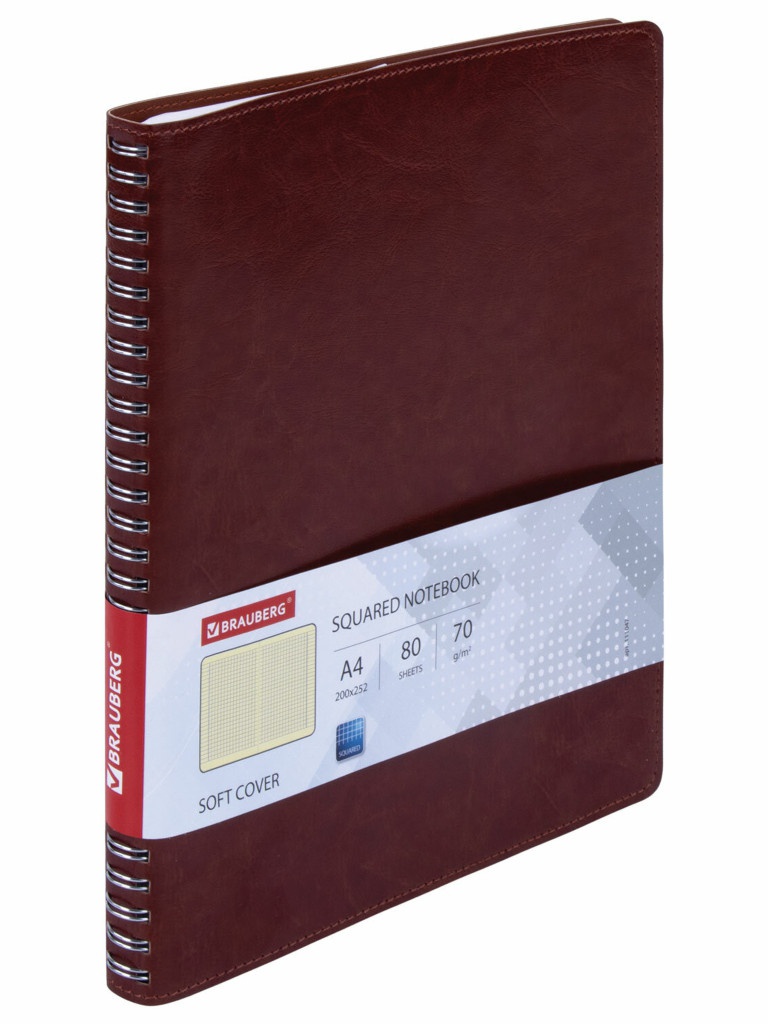 

Тетрадь Brauberg Office PRO А4 80л. Brown 111047, Office PRO