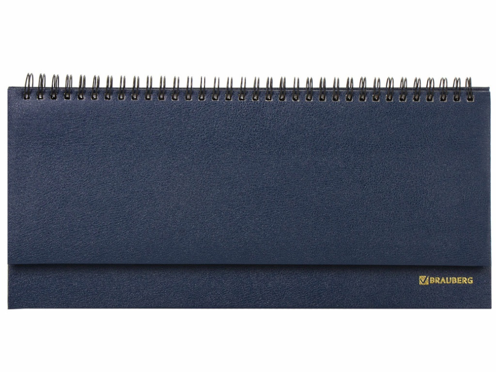 фото Ежедневник brauberg select 305x140mm 60 листов dark blue 123798