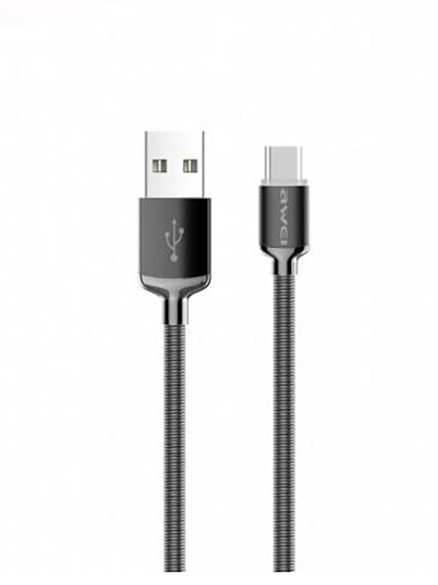 фото Аксессуар awei usb - lightning 0.3m silver cl-26