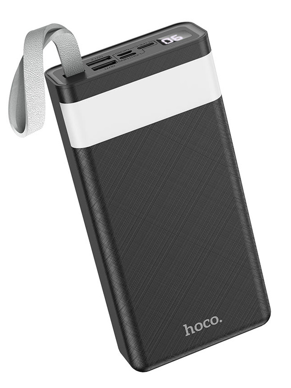 Внешний аккумулятор Hoco Power Bank J73 30000mAh Black портативный аккумулятор hoco j73 powerful 30000mah white упаковка коробка