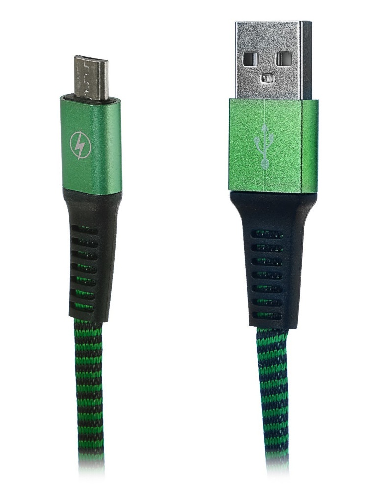 

Аксессуар Luazon MicroUSB - USB 1m Green 4465972, 4465972