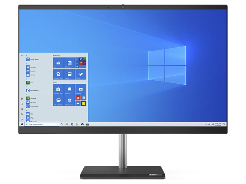 фото Моноблок lenovo v50a-24imb 11fk003nru (intel core i5-10400t 2.0ghz/8192mb/512gb ssd/dvd-rw/amd radeon 625 2048mb/wi-fi/23.8/1920x1080/windows 10 64-bit)