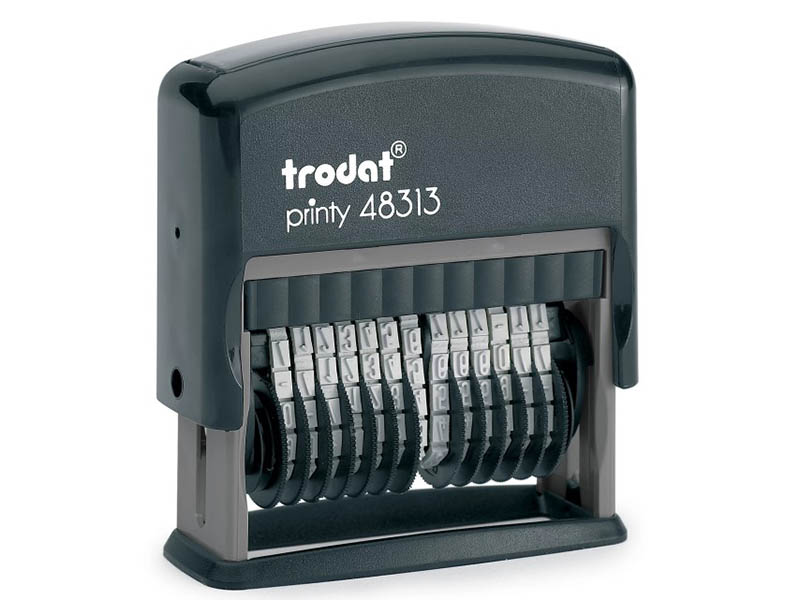 

Нумератор Trodat 13-разрядный 42х3,8mm 48313 Black 53198, 53198