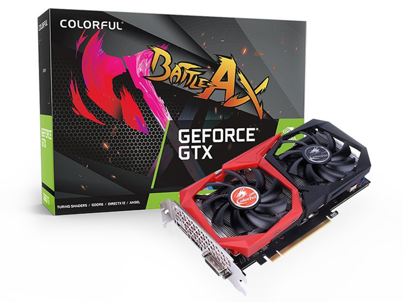 фото Видеокарта colorful geforce gtx 1660 ti nb 6g-v 1500mhz 6144mb 12000mhz 192-bit dp hdmi dvi