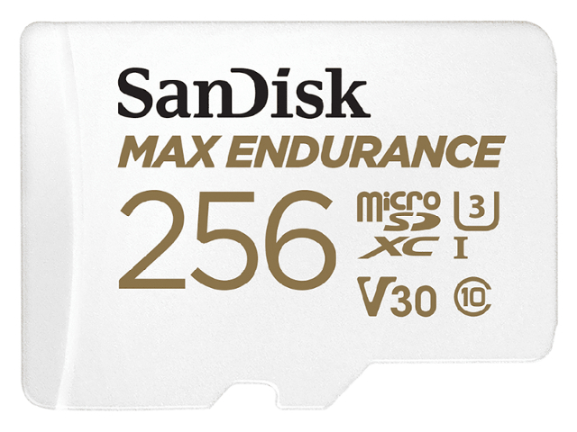 фото Карта памяти 256gb - sandisk max endurance microsdxc class 10 uhs-i u3 v30 sdsqqvr-256g-gn6ia