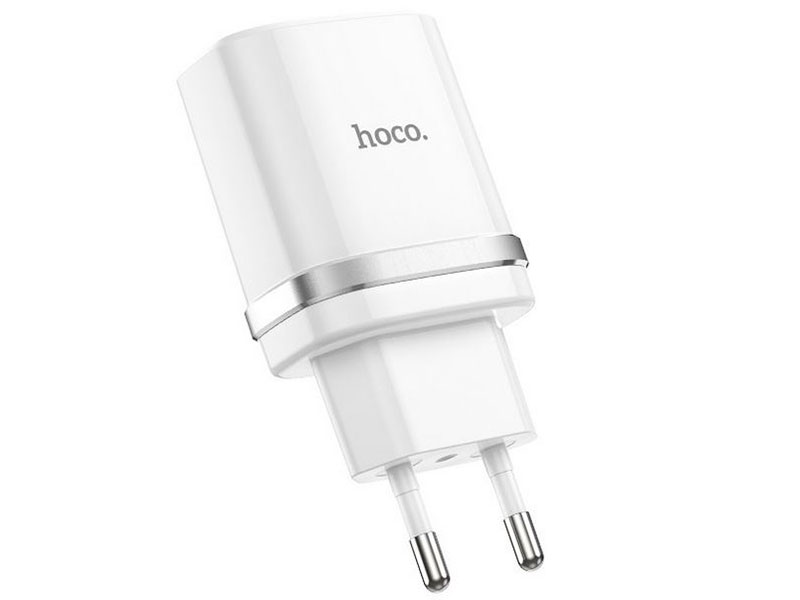 Зарядное устройство Hoco C12Q Smart 1xUSB 3A 18W QC3.0 / QC2.0 White сетевое зарядное устройство hoco c37a 1xusb lightning 2 4 a white