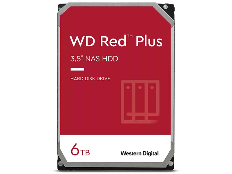 Жесткий диск Western Digital WD Red Plus 6Tb WD60EFZX жесткий диск hdd western digital red plus 10tb wd101efbx