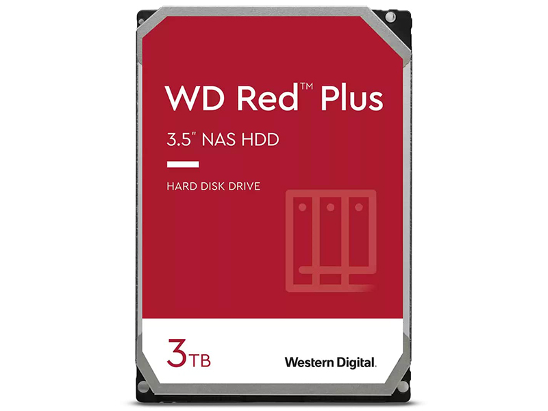 Жесткий диск Western Digital WD Red Plus 3 TB WD30EFZX жесткий диск western digital red plus 6 tb