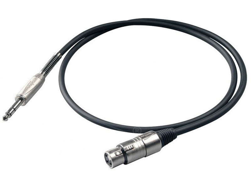 фото Шнур proel 6.3mm jack - xlr 3m bulk210lu3