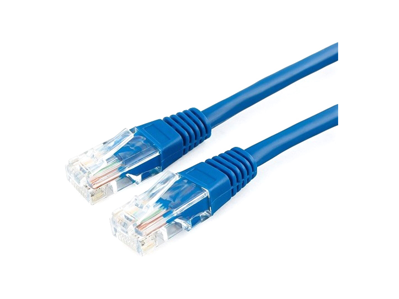 фото Сетевой кабель bion utp cat.5e cca 1m blue bcl-pp12-1m/b