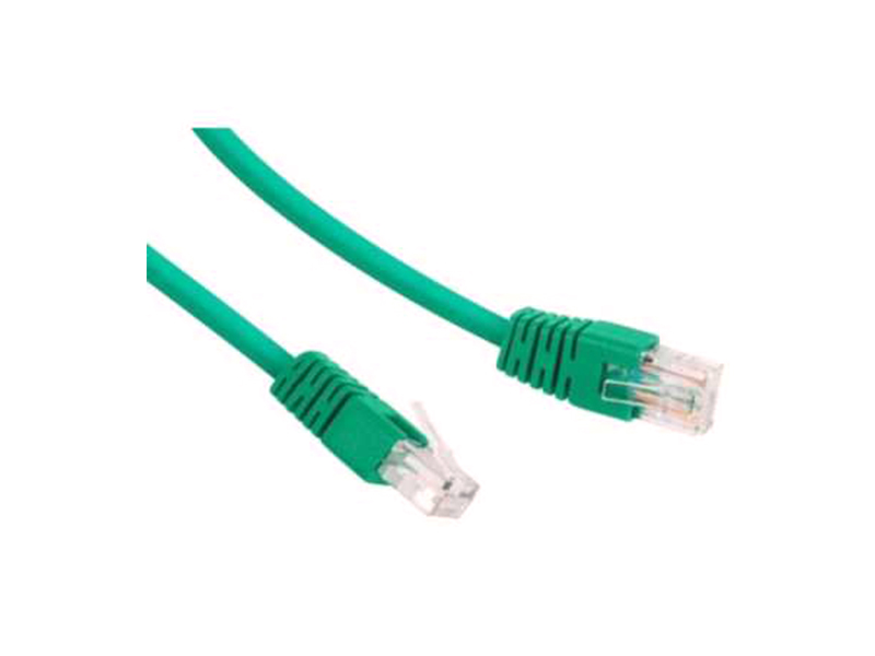 Сетевой кабель Bion UTP cat.5e CCA 1m Green BCL-PP12-1M/G