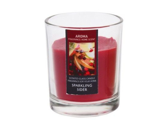 фото Свеча в стакане koopman international ароматное настроение red 165626