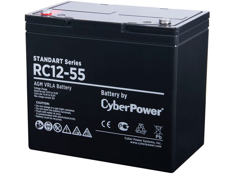 фото Аккумулятор для ибп cyberpower rc 12-55 12v 55ah