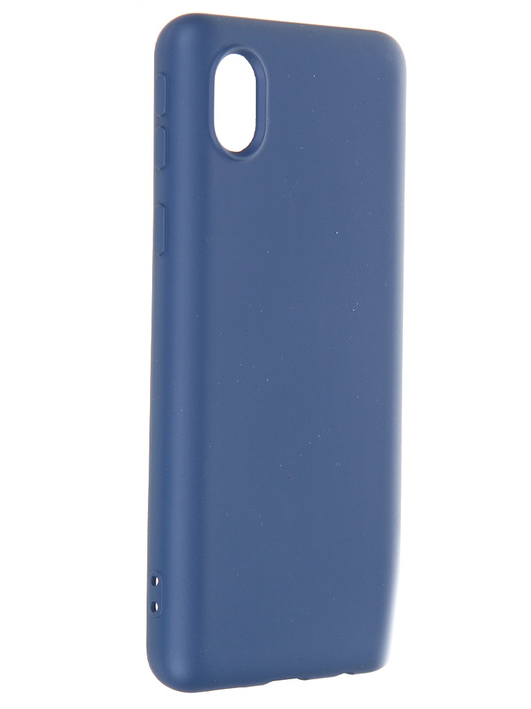 фото Чехол krutoff для samsung galaxy a01 core a013 silicone case blue 12407