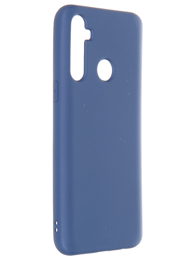 фото Чехол krutoff для realme 6i silicone case blue 12387