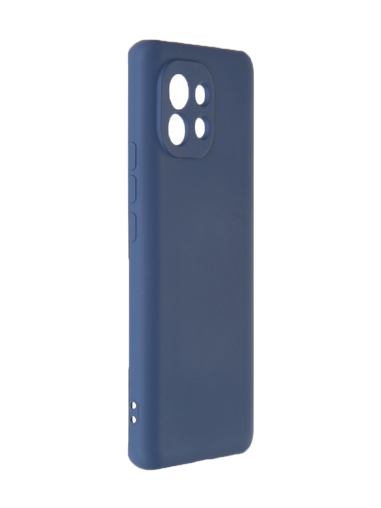 Чехол Krutoff для Xiaomi Mi 11 Silicone Blue 12468