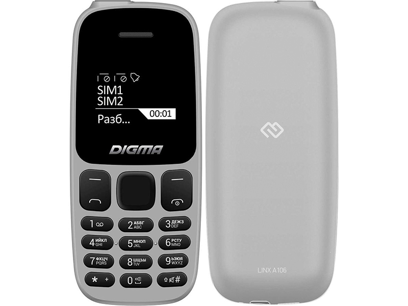 Сотовый телефон DIGMA Linx A106 Grey