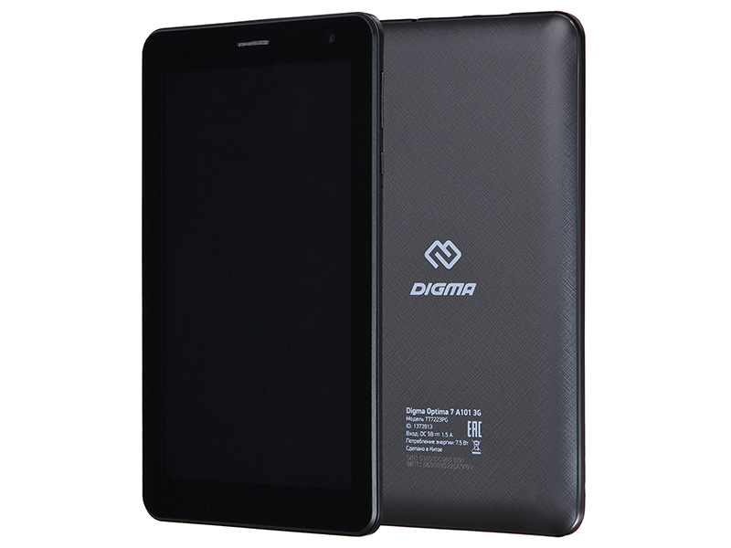 Планшет Digma Optima 7 A101 3G Black (Spreadtrum SC7731E 1.3 GHz/1024Mb/8Gb/GPS/3G/Wi-Fi/Bluetooth/Cam/7.0/1024x600/Android) планшет huawei matepad se 10 4 3 32gb black wi fi cellular