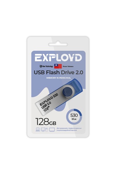 USB Flash Drive 128Gb - Exployd 530 EX-128GB-530-Blue