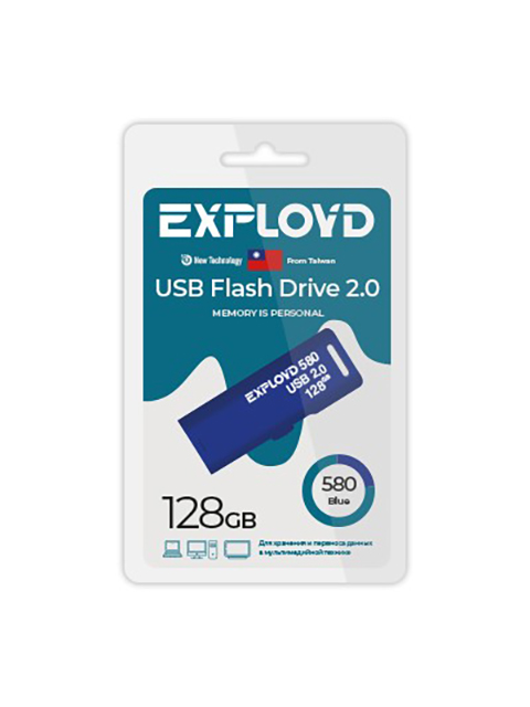 Zakazat.ru: USB Flash Drive 128Gb - Exployd 580 EX-128GB-580-Blue