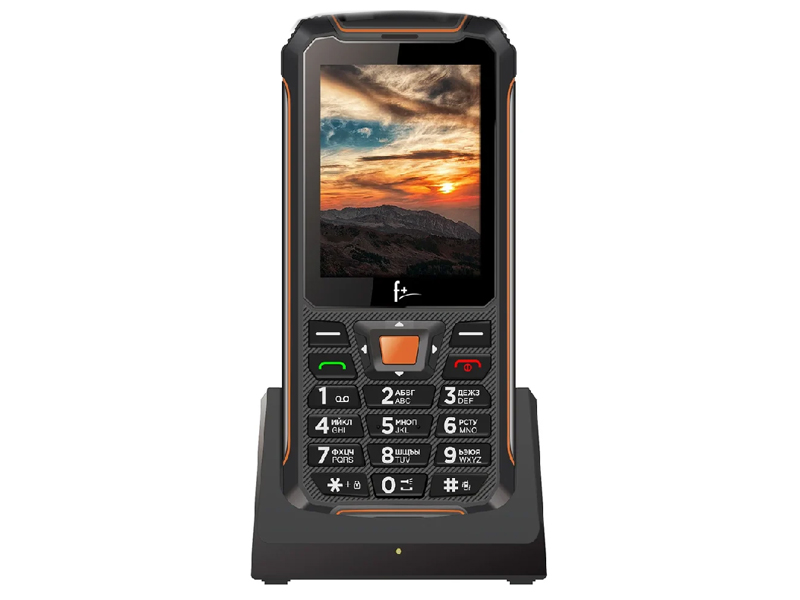 Сотовый телефон F+ R280C Black-Orange телефон сотовый f r280 black orange