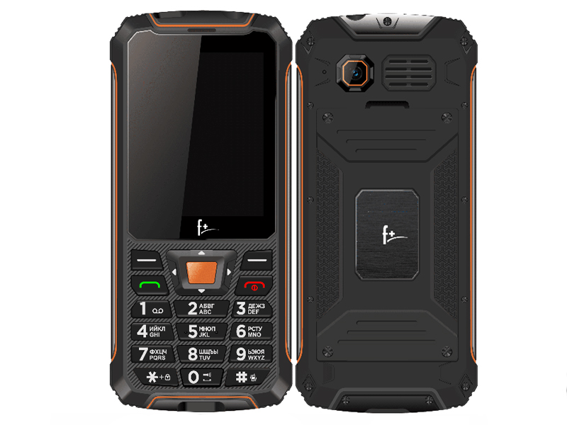 Сотовый телефон F+ R280 Black-Orange цена и фото