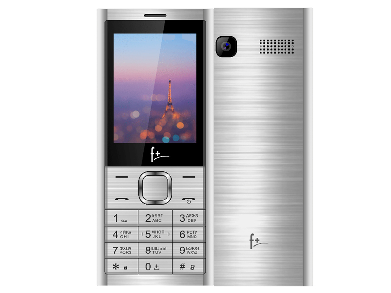 Сотовый телефон F+ B241 Silver сотовый телефон f sh60 2 32gb gms silver