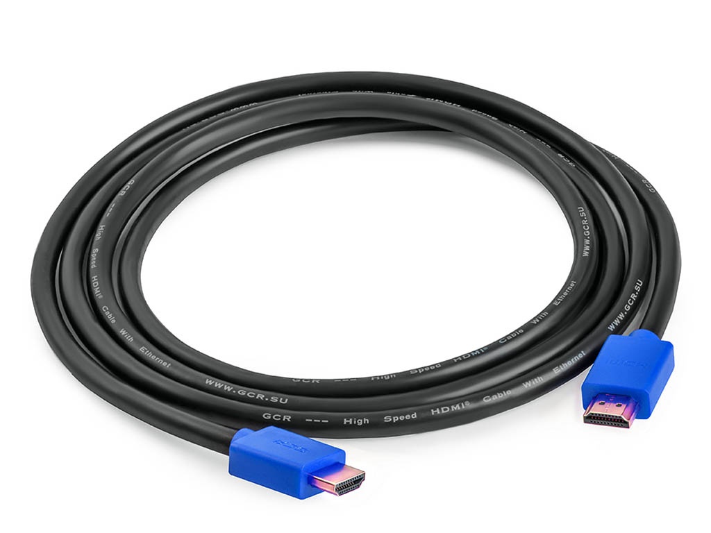 фото Аксессуар greenconnect hdmi 2.0 0.5m blue gcr-hm431-0.5m