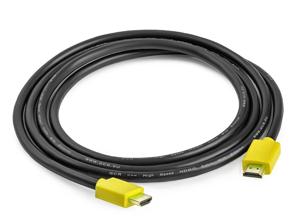 Аксессуар GCR HDMI 2.0 0.5m Yellow GCR-HM441-0.5m
