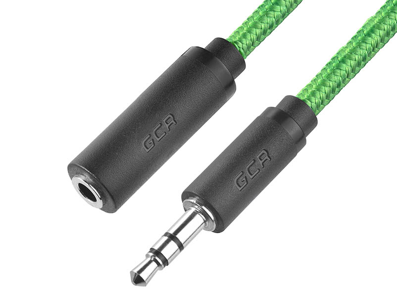 фото Аксессуар greenconnect jack 3.5mm - jack 3.5m 0.5m green-black gcr-stm8202-0.5m