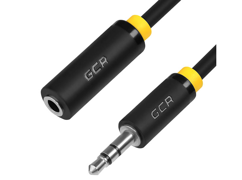 фото Аксессуар greenconnect premium jack 3.5mm - jack 3.5mm 30m black-yellow gcr-50764