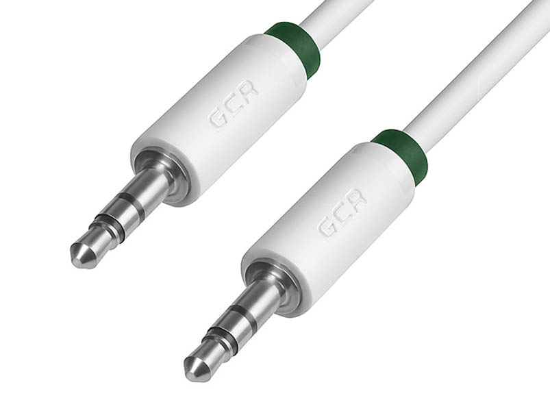 фото Аксессуар greenconnect premium jack 3.5mm - jack 3.5mm 3m white-green gcr-avc1662-3.0m