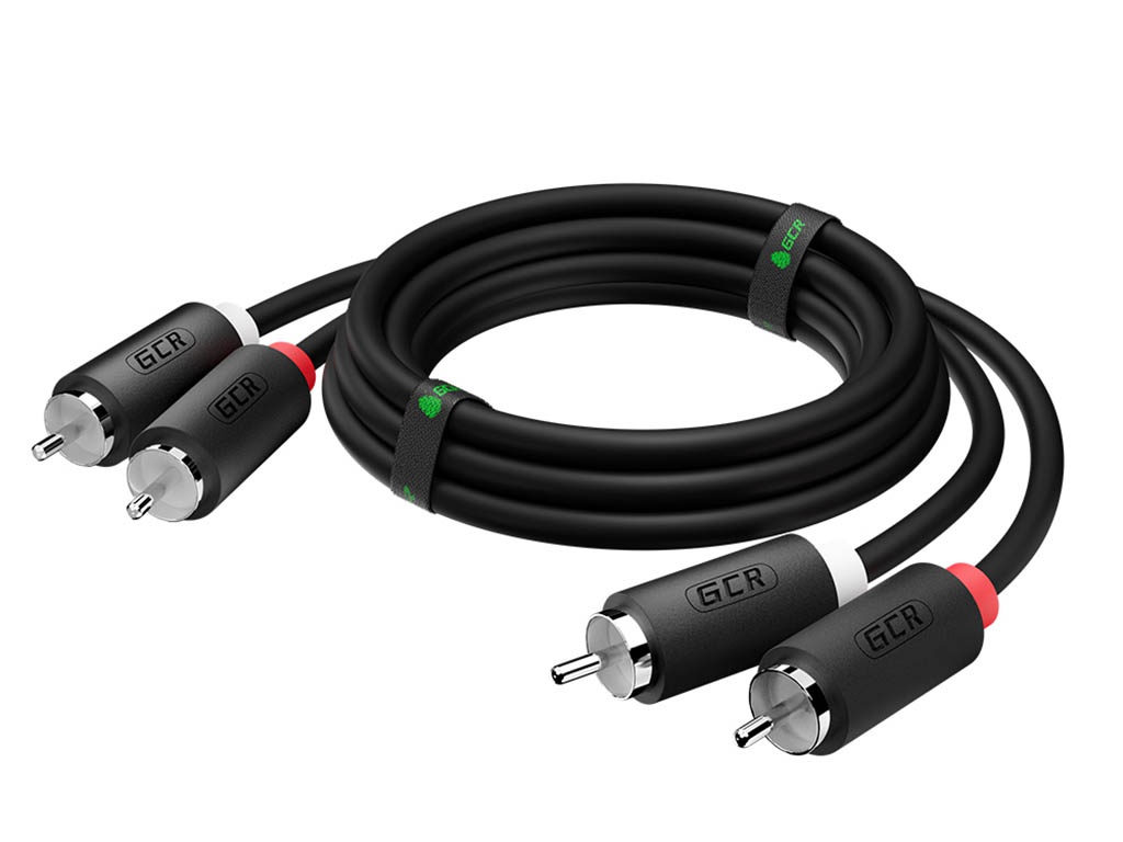 

Аксессуар Greenconnect 2xRCA - 2xRCA 12.5m Black GCR-51808, GCR-51808