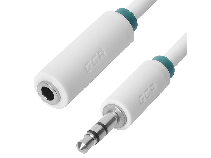 фото Аксессуар greenconnect premium jack 3.5mm - jack 3.5mm 0.25m white-green gcr-stm1662-0.25m