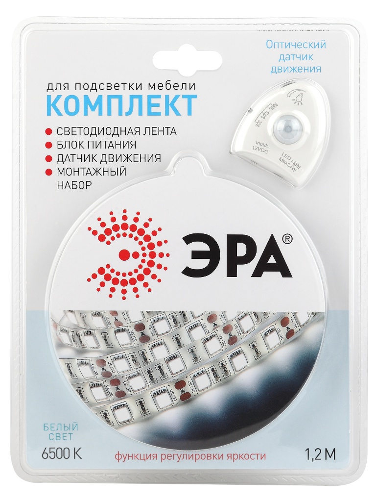 

Светодиодная лента Эра 2835move-4.8-30-12-6500-1.2m Б0043071, Б0043071