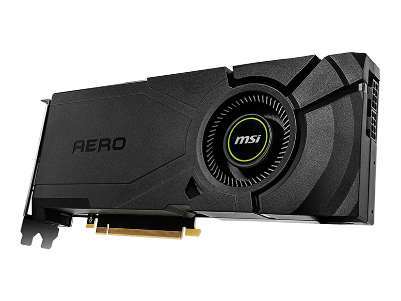

Видеокарта MSI GeForce RTX 2080 Ti AERO 11G 1350Mhz PCI-E 3.0 11264Mb 14000Mhz 392 bit HDMI 3xDP RTX 2080 Ti AERO 11G, GeForce RTX 2080 Ti AERO 11G