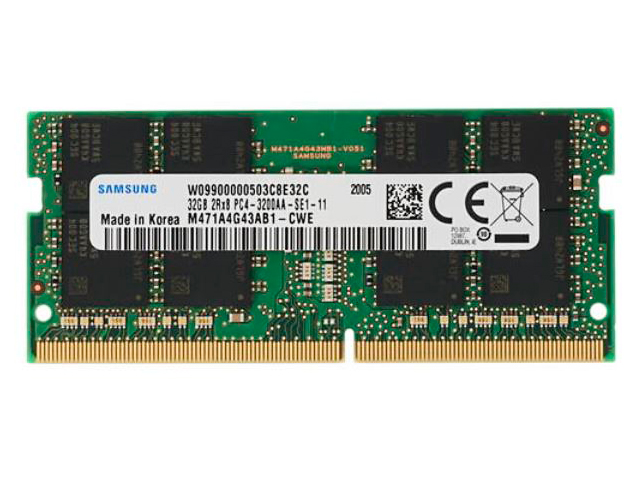 фото Модуль памяти samsung ddr4 so-dimm 3200mhz pc-25600 cl19 - 32gb m471a4g43ab1-cwe