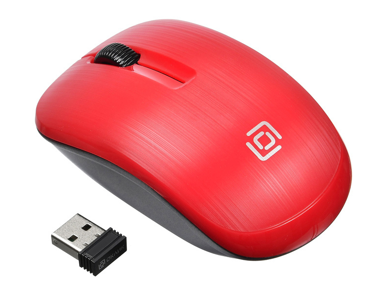 

Мышь Oklick 525MW USB Red, 525MW RD