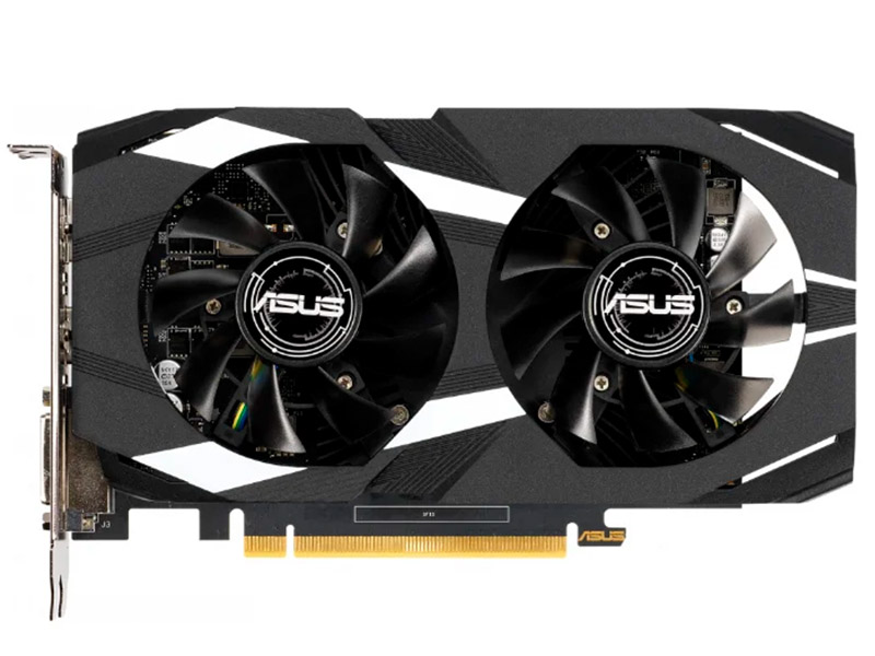 фото Видеокарта asus geforce gtx 1650 oc 1515mhz pci-e 3.0 4096mb 8002mhz 128 bit dvi dp hdmi gtx1650-o4g-lp-brk выгодный набор + серт. 200р!!!