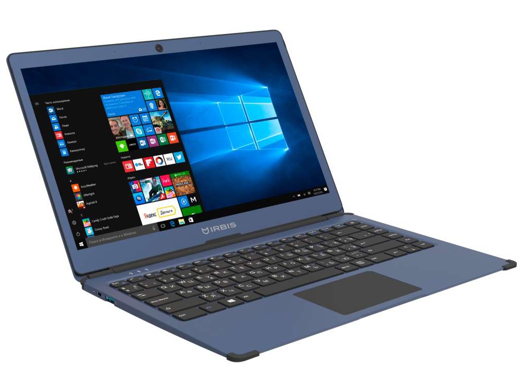 фото Ноутбук irbis nb550 blue (intel celeron n3350 1.1ghz/3072mb/32gb/no odd/intel hd graphics/wi-fi/bluetooth/cam/13.3/1920x1080/windows 10)