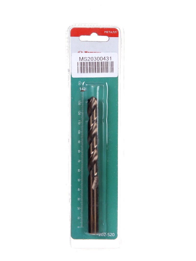 

Сверло Hammer Flex 202-520 DR CO по металлу 11x142mm 59154, Flex 202-520 DR CO