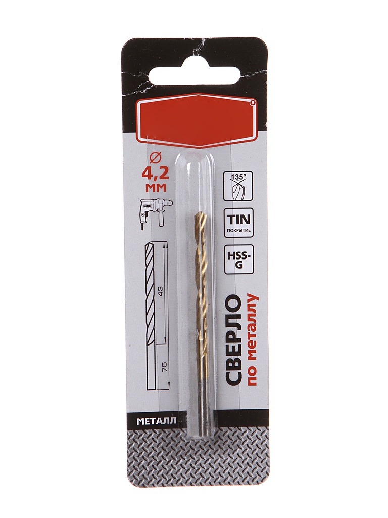 

Сверло Hammer Flex 202-110 DR MT по металлу 4.2x75/43mm 30795, Flex 202-110 DR MT