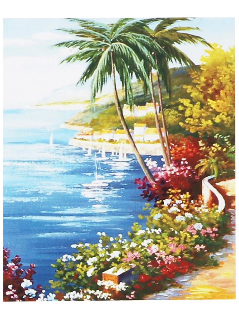 

Картина по номерам Школа талантов Пальмы на берегу 30x40cm 5095921, Пальмы на берегу 5095921