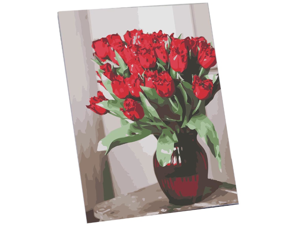 

Картина по номерам Школа талантов Красные цветы 40x30cm 5222596, Красные цветы 5222596