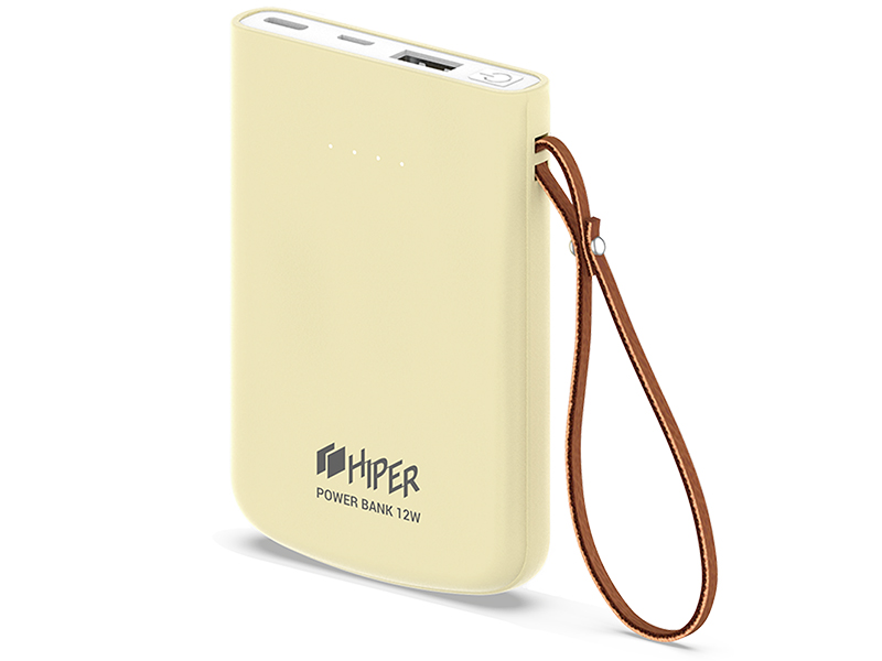 фото Внешний аккумулятор hiper travel5k 5000mah lemon