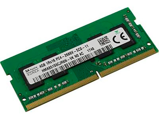 фото Модуль памяти hynix ddr4 so-dimm 2666mhz pc-21300 cl19 - 4gb hma851s6cjr6n-vkn0