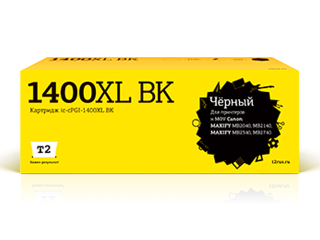 

Картридж T2 IC-CPGI-1400XL Black для Canon Maxify MB2040/MB2140/MB2340/MB2740, IC-CPGI-1400XL BK