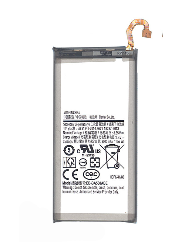 фото Аккумулятор vbparts (схожий с eb-ba530abe) для samsung galaxy a8 2018 3000mah 062310